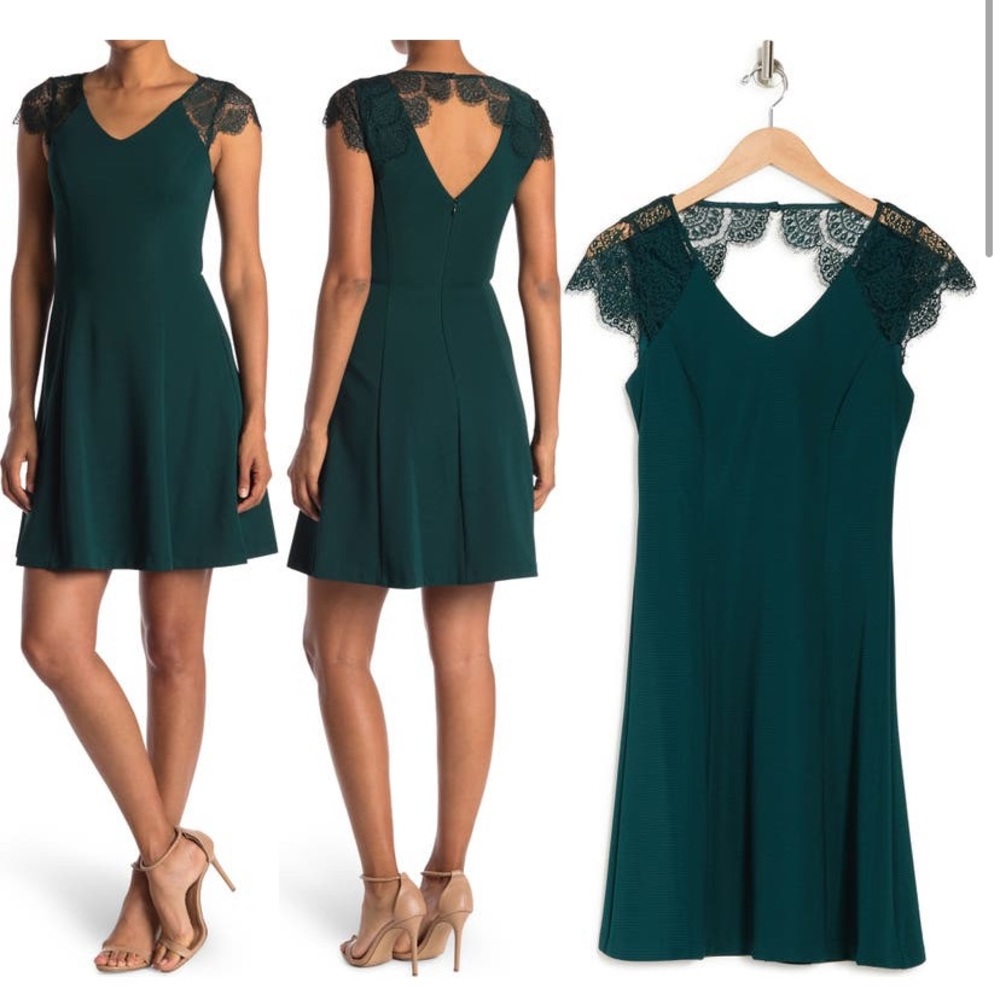 Kenzie Scallop Lace Fit & Flare Dress